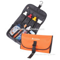 2014 hot sale lady hanging folding toiletry bag with mirror and hook